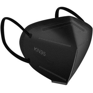 NWT- KN95 Black 20PCS/Pack ApePal 5-Layer Disposable Face Masks Wide Ear Loops